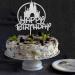 Arthsdite Castle Birthday Cake Topper Castle Theme Birthday Party Decoration Princess Prince Happy Birthday Cake Decoration - Silver Glitter - Buy Online on GoSupps.com
