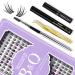 Eyelashes Extensions Set B03+B & Q DIY lash extension set eyelash extension set mascara Individual eyelids adhesive remover remover for eyelashes extensions set beginners (set b03b03) D-8-16MIX 192PCs lash set B03+B03