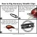 Harmony Fishing Stealth Clips (25 Pack) - Black Stainless Ultra-Strong Fast-Swapping Power Snaps - 13mm (25# Test) - Buy Online on GoSupps.com