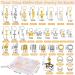 Qinzave Hair Jewelry for Braids & Locs - 294pcs Aluminum Gold Silver Accessories for Dreadlocks | Decorative Charms & Pendants for Hair Braiding - Buy Online on GoSupps.com