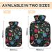 Floral Pattern 2L Hot Water Bottle with Cover - Pain Relief & Hand Feet Warmer for Winter - Buy Online on GoSupps.com
