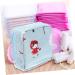 Lurrose Women's Mini Towel Storage Bag - Heart Design Menstrual Holder - Sky Blue 13x13x5cm - Ideal for Bandages & Daily Use - International Shipping Available - Buy Online on GoSupps.com