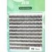 400PCS Natural Fan Eyelashes - Premium Fish Tail Silk C Curl Dovetail Eyelash Extensions - DIY Lashes Makeup Tools (12mm Green-Dovetail) - International Shipping Available - Buy Online on GoSupps.com