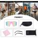 FEISEDY Wraparound Sports Sunglasses | Rainbow-Mirror Shield | Adjustable Legs | 75mm Lens - Buy Online on GoSupps.com
