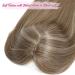 Ms Taj 18 Ash Light Brown Hair Topper - Long Layered Synthetic Clip-in Piece for Women | Add Volume and Style - Buy Online on GoSupps.com