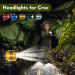 Yosoo Light-Up Clogs - Hands-Free Flashlight Shoes with Aluminum Alloy Headlights (Gold) - Perfect for Nighttime Adventures - Buy Online on GoSupps.com