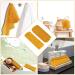 2 Piece African Net Bath Sponge Set - Exfoliating Long Body Scrubber & Back Washcloth (Yellow) - Perfect for Daily Use & Stocking Stuffers - Buy Online on GoSupps.com