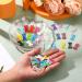 50pc Bone Shaped Dog Hair Clips | Multicolor Small Snap Barrettes for Pets - 25 Styles Available - Buy Online on GoSupps.com
