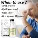Magnesium Menthol Migraine Roll-On Stick | Fast-Acting Natural Relief with Peppermint & Eucalyptus | Aromatherapy for Headaches & Sinus Relief | Perfect Self-Care Gift - Buy Online on GoSupps.com
