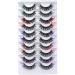 ALPHONSE Colored Russian Strip False Lashes - D Curl Fluffy Volume Curly Faux Mink 10 Pairs - Buy Online on GoSupps.com