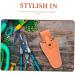 Minkissy 6 pc Garden Shear Belt Pocket Holster - Leather Tool Holder for Garden Clips - Durable Cowhide Belt Pouch - Buy Online on GoSupps.com