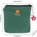 Gray Menstrual Cup & Sanitary Napkin Storage Bag with Zipper - Feminine Period Pouch for Women & Teen Girls - Buy Online on GoSupps.com