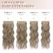Feshfen Clip-In Hair Extensions | 4PC Synthetic Corrugated Ash Brown & Light Blonde Wavy 50cm | Women's Hair Enhancements - Buy Online on GoSupps.com