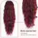 PORSMEER 28 Wine Red Beach Wave Ponytail Extension for Women - Buy Online on GoSupps.com