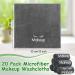 20 Pcs Microfiber Makeup Remover Cloths - Reusable & Absorbent 13x13 Inches Towels with Makeup Embroidery - Grey - Buy Online on GoSupps.com