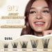 Cluster Lashes QueWel - 72 Pieces DIY Soft D Curl Eyelash Extensions | 8-16mm Length for Home Makeup - Buy Online on GoSupps.com