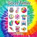 Tie Dye Temporary Tattoos Stickers - 192PCS, 16 Sheet Body Art Fake Tattoos for Kids, Tie Dye Party Favor & Decorations - Carnival Rewards - Buy Online on GoSupps.com