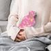 Pink Butterfly Hot Water Bottle with Plush Cover - Ideal Hand Warmer for Adults & Children | 26.5x15.3cm - Buy Online on GoSupps.com