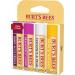 Burt's Bees Natural Lip Balm - Tropical 4 Count: Pineapple, Berry, Dragon Fruit & Coconut Pear - Buy Online on GoSupps.com