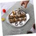 HOMSFOU 1 Set Dinnerware Flatware Escargot Serving Plate Home Restaurant Baking Plate Snail Escargot Plate Snail Baking Plate Baking Clamp Snail Baking Pan French Food Stainless Steel - Buy Online on GoSupps.com