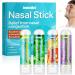 JoanofArc Nasal Inhaler Stick 4-Pack: Non-Drowsy Reduce for Motion Sickness Travel Essential for Car Plane & Cruise Natural Mental Clarity Booster