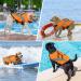 Alagirls Adjustable Dog Life Jacket Vest - Lifeguard Pet Lifebuoy for Swimming | Orange Sizes S (42-54cm Chest) - Buy Online on GoSupps.com