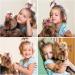 Mruq Pet 100pcs Small Dog Hair Pom Pom Bows with Rubber Bands - 0.98 inches, Yorkie Dog Grooming Accessories FL013-100PCS - Buy Online on GoSupps.com