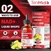 Tenmido NAD+ Supplement Liquid Drops - 9in1 with Nicotinamide Riboside Resveratrol Quercetin TMG Trimethylglycine Fisetin Co Q10 PQQ and Black Pepper - 30ml 1 Fl Oz - Buy Online on GoSupps.com