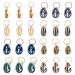 24 PCS Hair Jewelry for Women Braiding Hair Dreadlocks Accessories Electroplated Shells Pendants Clips for DIY Hair Braid Dreadlocks Ring Shell Charms Hair Decorations for Braids ( 8 Colors )