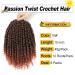 10 Inch Pre-Looped Passion Twist Hair Extensions for Black Women - 8 Packs of Pre-Twisted Curly Crochet Hair - Short Crochet Passion Twist Hairstyle - Color T350 - Buy Online on GoSupps.com