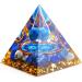Lapis Lazuli Ball Tai Chi Orgone Pyramid with Moonstone Crystal - Nature Reiki Healing Chakra Energy Tower - 5cm Ball Included - Buy Online on GoSupps.com
