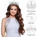 Sibba Rhinestone Crystal Tiara Comb - Bridal Wedding Princess Headwear | Silver Heart Crown for Bridesmaid, Prom, Birthday Party - Buy Online on GoSupps.com