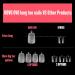 Novo Ovo 504 Long Toenail Tips - Clear Artificial Full Cover Gel Toenails Soft Gel Nail Set 12 Sizes for Easy Application - Buy Online on GoSupps.com
