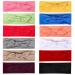 12pcs Solid Color Headbands for Women with Bows - Cotton Stretchy Hair Bands for Fashion & Sport - Buy Online on GoSupps.com