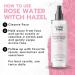 Rose Water Witch Hazel Facial Toner - Alcohol Free Hydrating Aloe Vera All Natural - 8 Fl Oz - Best for Radiant Skin - Buy Online on GoSupps.com