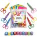 Incraftables 6pcs Decorative Pattern Edge Craft Scissors 10pcs Small Paper Hole Punch Shapes 10pcs Colorful Papers. Best for Fun DIY Scrapbooking Crafting Projects for Kids Adults.