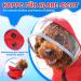 Slowton Waterproof Dog Raincoat - Reflective & Hooded Jacket for All Sizes | Windproof Storage Bag Included | Red - Perfect for Walks - Buy Online on GoSupps.com