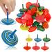 30 pieces of wooden circle for children colorful party toys gingerbread for children's birthdays and party bag fillers for children (random color) wooden roundabout