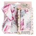 The Vintage Cosmetic Co. Make-Up Headband and Shower Cap Set Pink Flamingo 1 Set