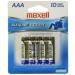 Maxell 723810P Ready-to-go Long Lasting and Reliable Alkaline Battery AAA Cell 10-Pack with High Compatibility