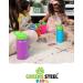 12oz Blue Kids Water Bottle - Leak Proof & Insulated Stainless Steel with Straw, Handle | 24H Cold, Easy Sip Toddler Cup - Eco Friendly - Buy Online on GoSupps.com