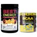 Nutrology Beet Natural O2 Pre Workout Powder Passion Fruit Flavor (30 Servings) BCAA Natural Plant Based BCAA Powder Lemonade Flavor (30 Servings)