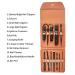 Tirdkid 12Pcs Nail Clipper Manicure Set in Brown PU Leather Case - Stainless Steel Pedicure Kit for Men and Women - Buy Online on GoSupps.com