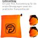 Diabolo UV Glowing Poi - Orange Angel Wings Spinning Poi for Beginners & Professionals | 60cm Soft Spiral Poi for Leisure Sports - Buy Online on GoSupps.com