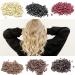 Hair2Heart Microring Silicone for Real Hair Extensions - Gentle Fastening - #6 Light Brown - 100 Pieces of 1g I-Tips & Loops - Buy Online on GoSupps.com