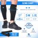 Calf Compression Sleeves & Leg Wraps (4 Piece Set) | Shin Splint Support & Pain Relief for Running, Basketball, Cycling | Men & Women | Small-Medium Black - Buy Online on GoSupps.com