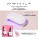 DANNI & TONI Semi Cured Gel Nail Strips - 28 Ultra-Glossy Clear Gel Stickers, Long-Lasting & Waterproof - Buy Online on GoSupps.com