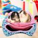 Cozy Cave Bed for Small Animals | Guinea Pig, Rabbit, Hedgehog Hideout | Chinchilla, Bearded Dragon Accessories - Blue - Buy Online on GoSupps.com
