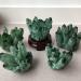 Natural Crystal Cluster Green Ghost Quartz Specimen Green Crystal Cluster Point Ornament Home Decor 500-600g Crystal Cluster - Buy Online on GoSupps.com