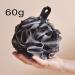YUEMING 5PCS Loofah Shower Puff Ultra Soft Mesh Bath Sponges for Adults Exfoliating Bath Scrunchie Multi Pack Bathroom Puff Clean Skin Loofah Sponge for Bathing Black 5pcs- Balck - Buy Online on GoSupps.com